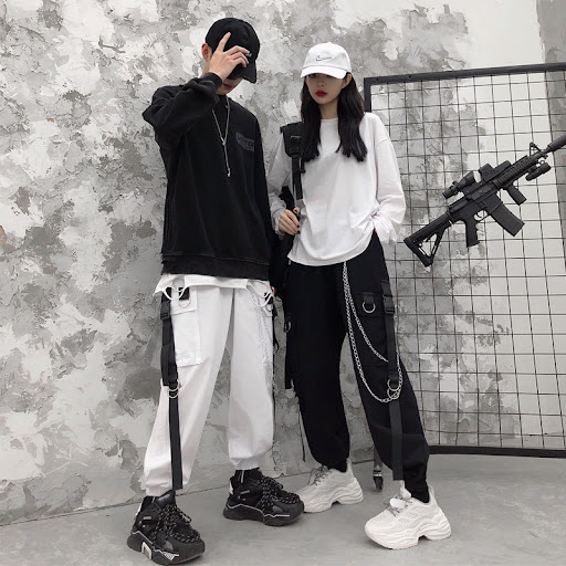 Title 3, High Street Hip-hop Loose-fitting Cargo Slacks ...