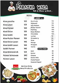 Paratha Wala menu 2