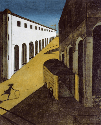 © Mélancolie et mystère d'une rue -Giorgo de Chirico