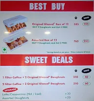 Krispy Kreme menu 1