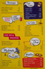 Uttams Bakery & Restaurant menu 2