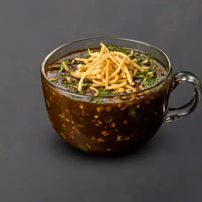 Veg Manchow Soup With Crispy Noodles