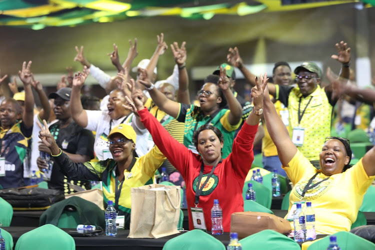 Delegates during the ANC 55th national elective conference in Nasrec, Johannesburg.