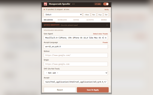 Masquerade Spoofer screenshot 3