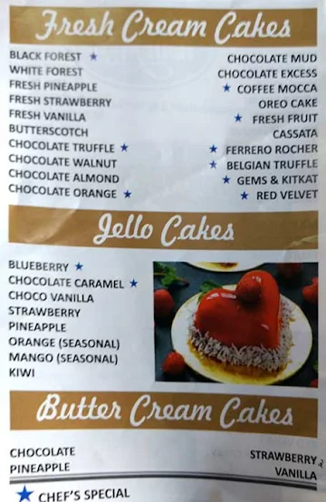 Rajkamal Bakery menu 