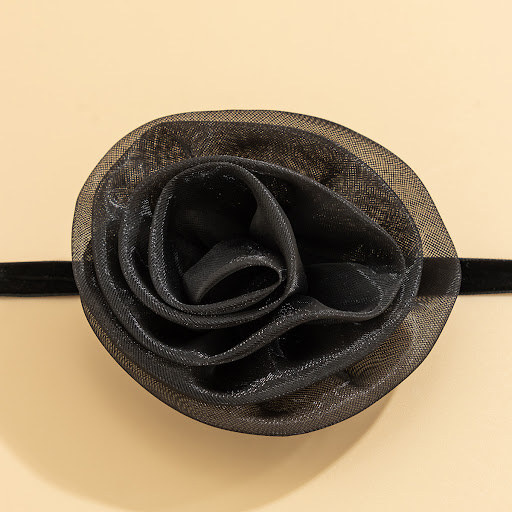 Title 10, Fashion Sweet Three-dimensional Rose Necklace, ...