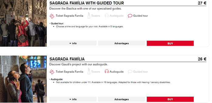 Саграда де Фамилия как купить билеты