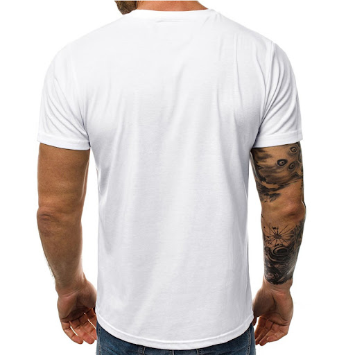 Title 6, Mens casual printed short-sleeved T-shirt. Com...