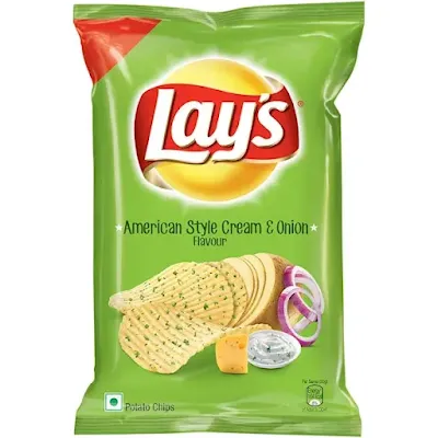 Lays American Style Cream And Onion - 130 gm