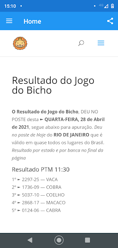 Resultado do Jogo do Bicho