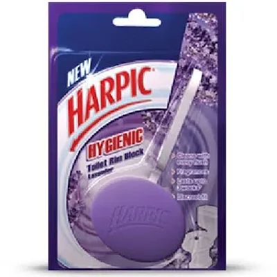 Harpic Hygienic Toilet Cleaner Rim Block, Lavende - 50 gm