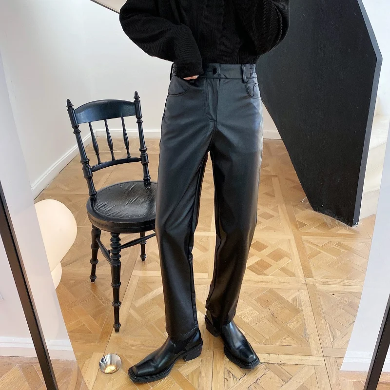 Pantalones Casuales Coreanos para Jóvenes, Estilo Recto Moderno, Niche Handsome. Moda y Comodidad para un Look Casual y Atractivo.