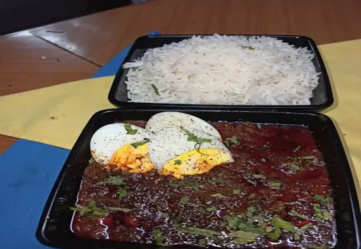 Egg Pepper Masala + Steam Rice