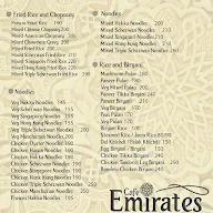 Cafe Emirates menu 2