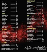 Misca Arabia menu 2