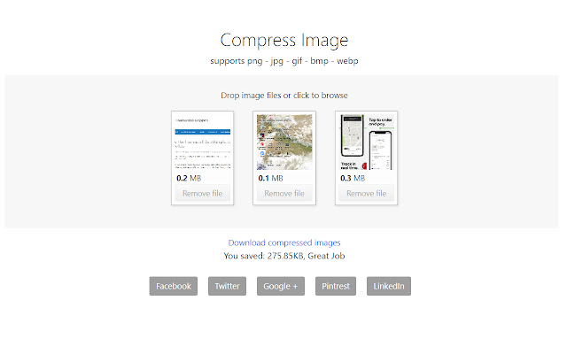 Compress Image chrome extension