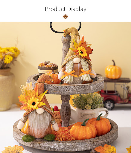 Title 8, Thanksgiving Decorations Standing Faceless Doll...