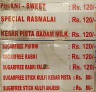 Krishna Di Kulfi menu 1