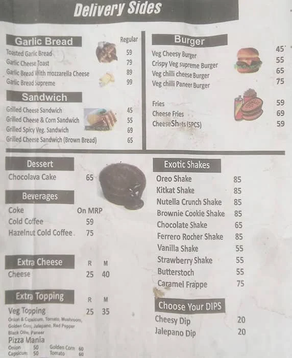 The Cafe Express menu 