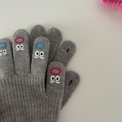 Title 4, South Korea Facial Expression Bag Gloves For Women