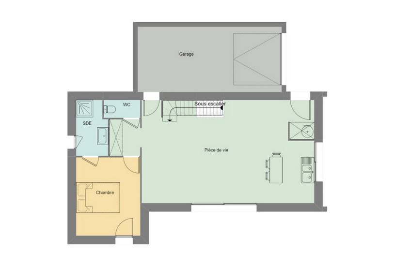  Vente Terrain + Maison - Terrain : 350m² - Maison : 91m² à Gosné (35140) 