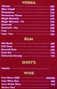 SP Dhaba menu 2