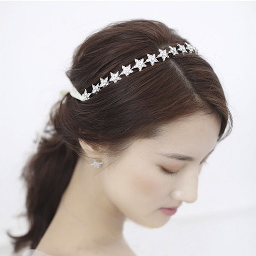 Title 3, Hairband crown bridal veil for formal dresses a...