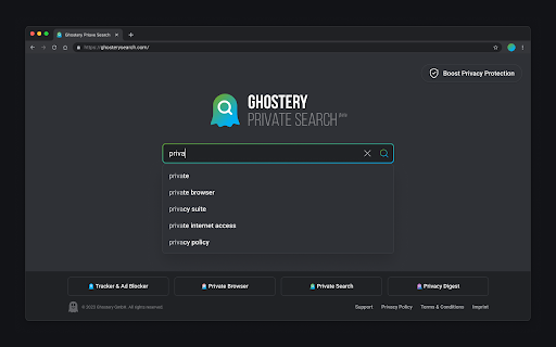 Ghostery Private Search for Chrome