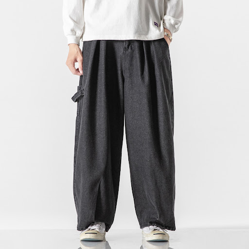 Title 6, Denim Casual Workwear Wide-Leg Straight-Leg Pan...