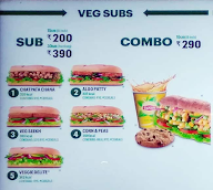 Subway menu 7