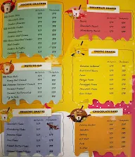 Cremeshakes menu 1