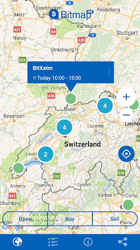 Bitmap - Bitcoin ATM map