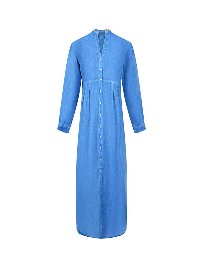 Синее платьерубашка 120 Lino R0W40FU 0000115 RS23F купить