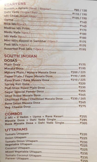 Sagar Ratna menu 3