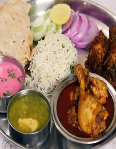 Chicken Special Thali -5pcs - Serve 1-2 Person