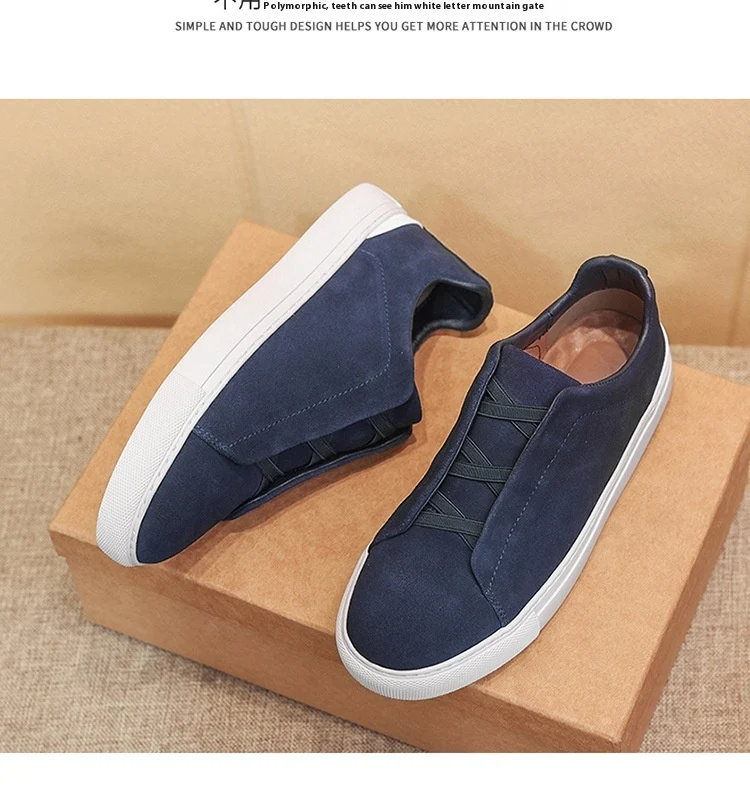Title 6, Sapatos masculinos de couro bovino europeu, est...