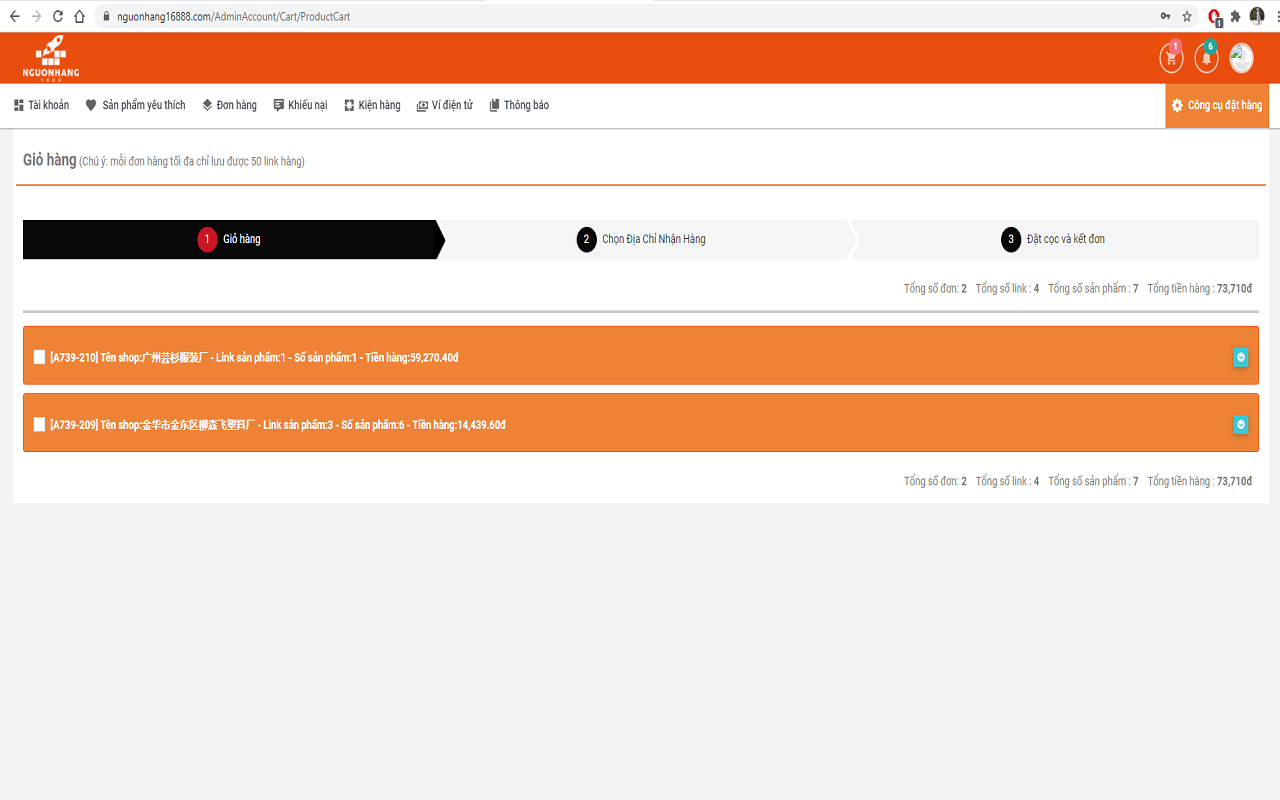 Công cụ đặt hàng nguonhang16888.com Preview image 1