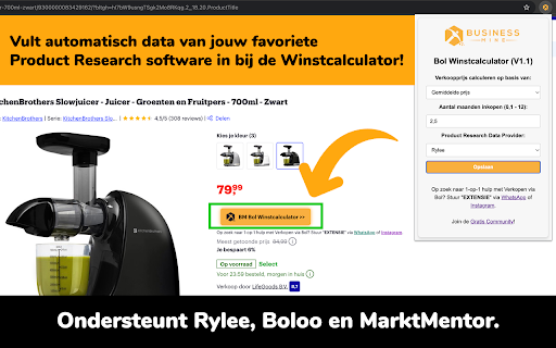 Bol Winstcalculator (Business Mine)