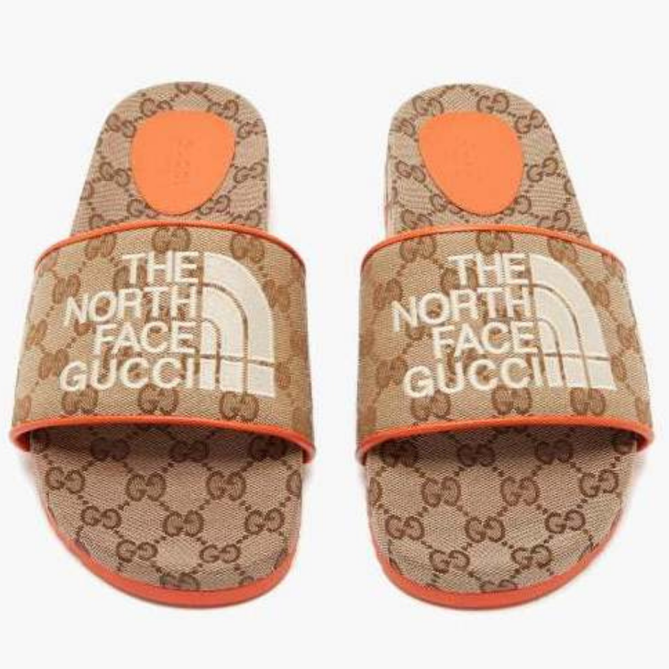 North Face x Gucci GG slide.