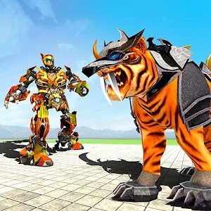 Download Futuristic Robot tiger real robot transformation For PC Windows and Mac