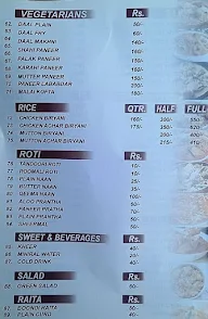 Akhtar Qureshi Foods menu 2