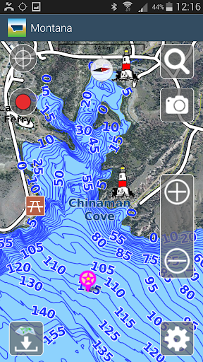 Aqua Map Montana Lakes GPS