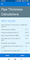 Process Pipe Thickness Pro Screenshot