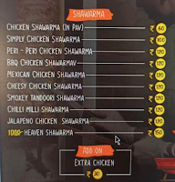 Fusion Shawarma menu 1