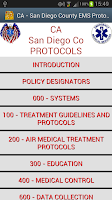 CA-San Diego Co EMS Protocols Screenshot