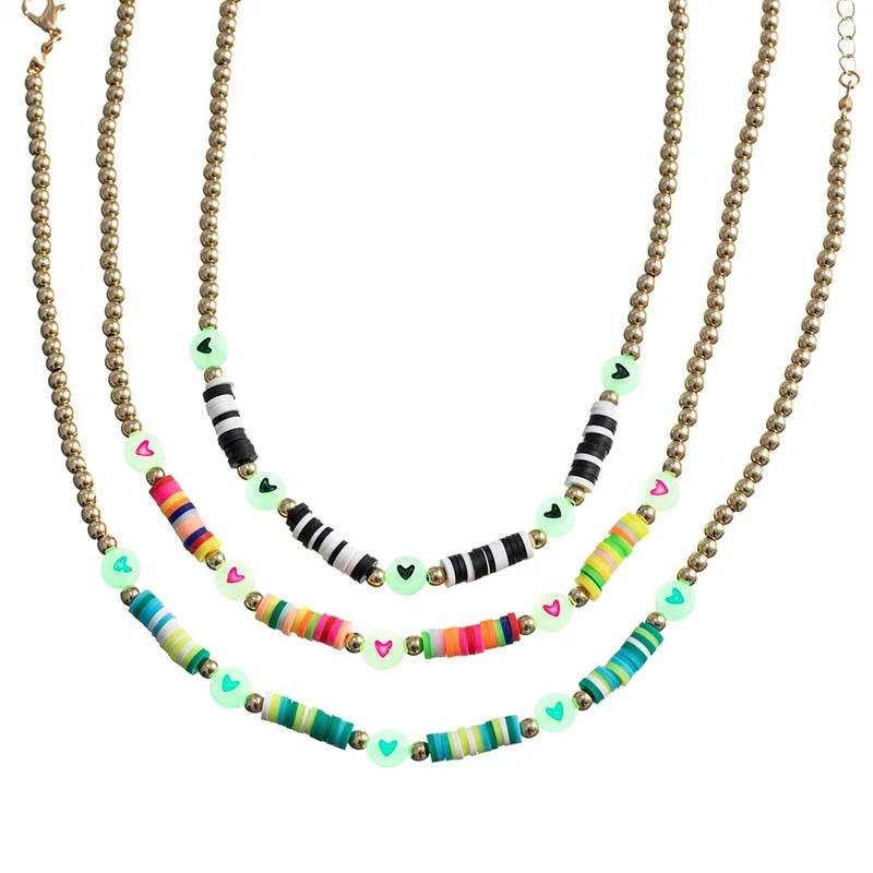 Perles lumineuses en poterie douce de style ethnique, faites à la main. Créez des bijoux uniques et pleins de charme. Illuminez vos créations!