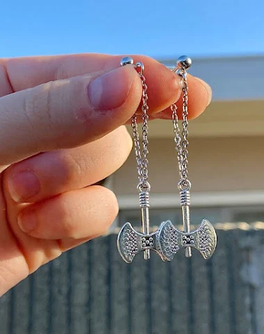 Axis During Silver Axis Earrings Si - 1