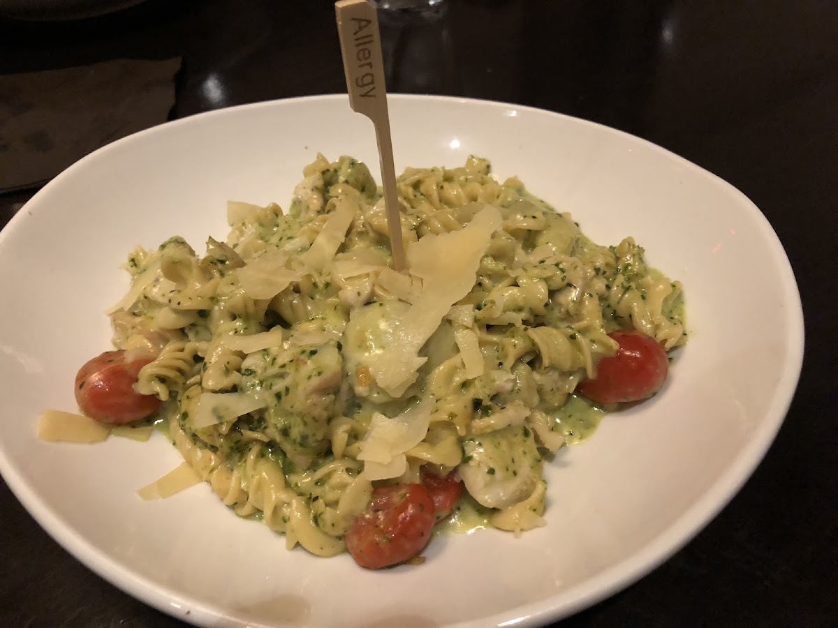 Gluten-Free Pasta at 110 Grill