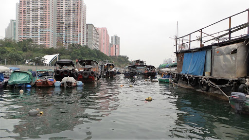 Sampan Boat Tour Hong Kong China 2016