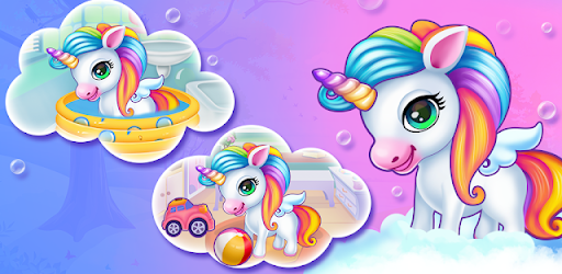 Newborn unicorn care game